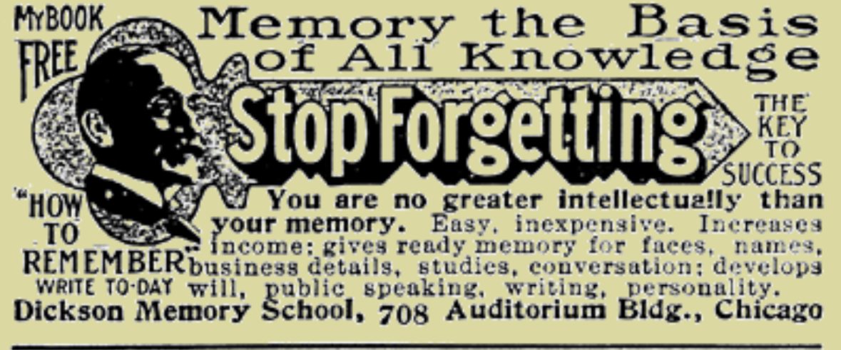 "Stop Forgetting" Poster