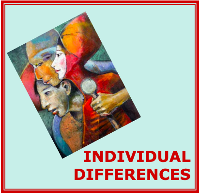 Individual Differences with a painting consistencing of three distint faces