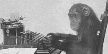 Ape at the Typewriter