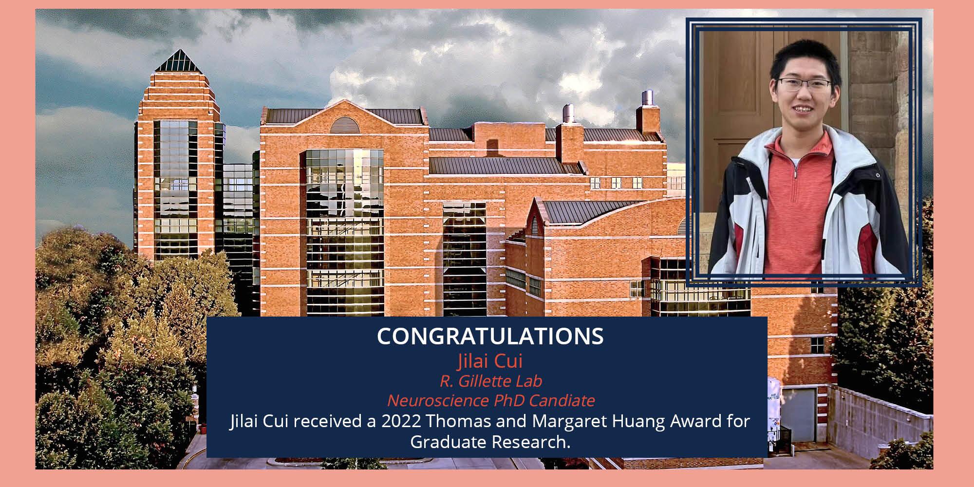 Jilai Cui wins Huang Award