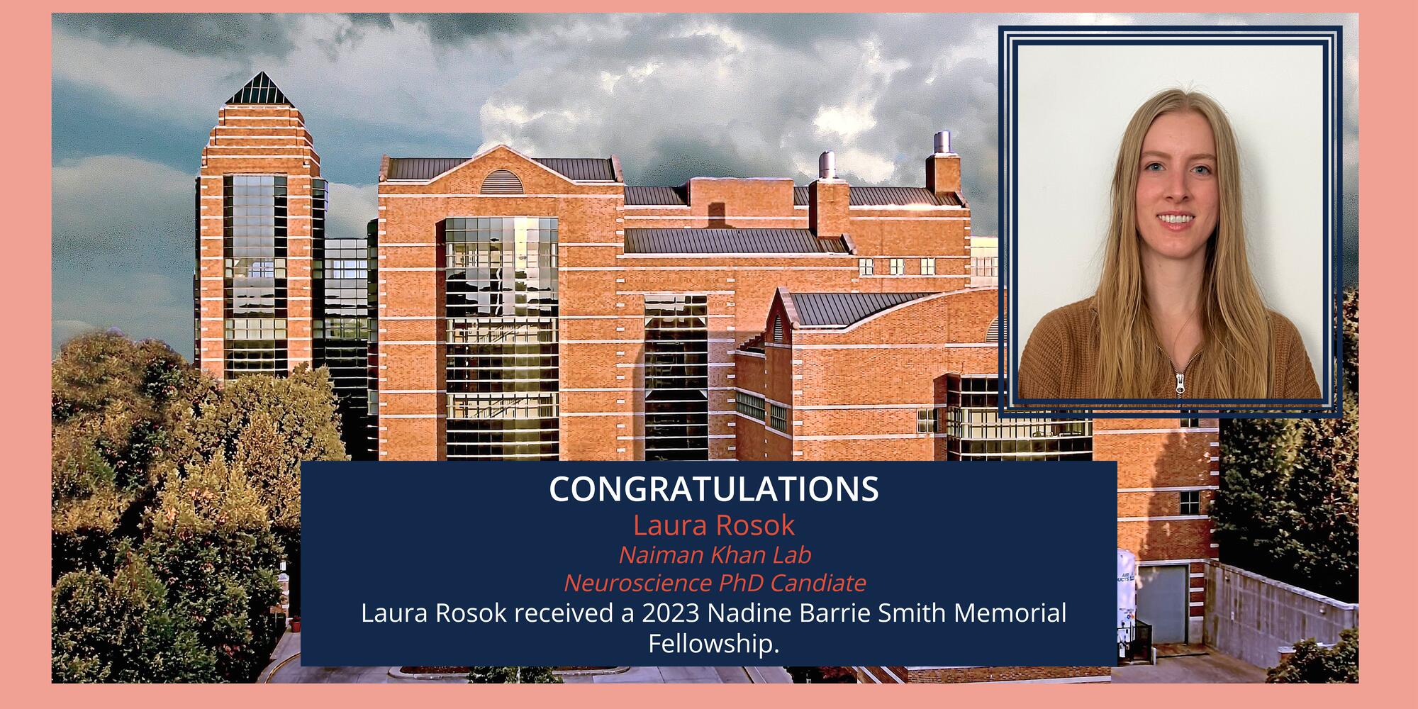 Laura Rosok receives the Nadine Barrie Smith Award