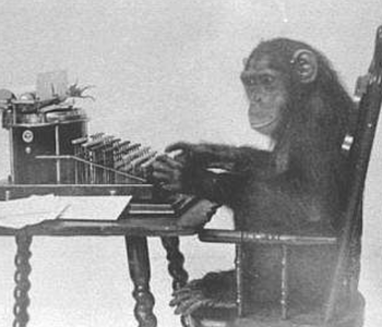 Monkey at the Typewriter