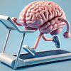 Running brain on treadmill