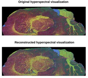Original & reconstructed hyperspectral visualization