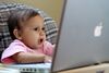 Baby Looking at a Laptop